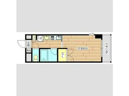 NEXT21(1K/4階)の間取り写真