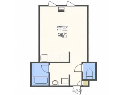 レラ円山(ワンルーム/4階)の間取り写真