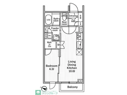 NIDO MOTOHASUNUMA(1LDK/2階)の間取り写真