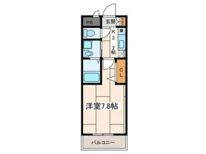 BEQUEM/べクエーム(1K/3階)の間取り写真