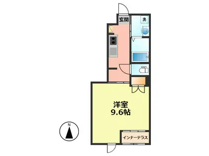 セレーナ広美(1K/1階)の間取り写真