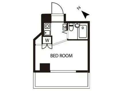 ダイホープラザ川崎(ワンルーム/6階)の間取り写真