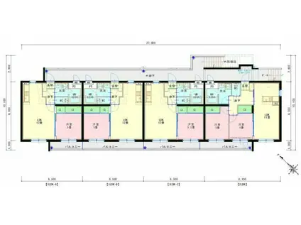 マウナコート・ヒロ(1LDK/1階)の間取り写真