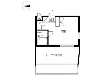スカイコート荻窪第2(ワンルーム/4階)の間取り写真