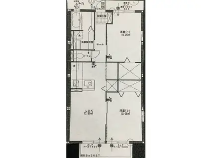 チェルアルコ(2LDK/1階)の間取り写真