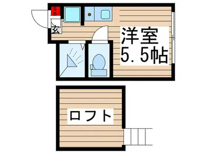 MUSA北千住(ワンルーム/3階)の間取り写真