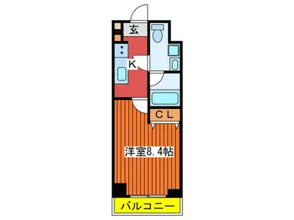 SOPHIA BLUEII(1K/1階)の間取り写真