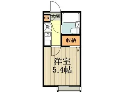 OZ壱番街(1K/1階)の間取り写真