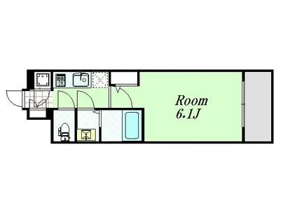 エスリード大阪シティノース(1K/6階)の間取り写真