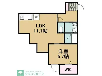 フェリーチェ大泉学園A(1LDK/3階)の間取り写真