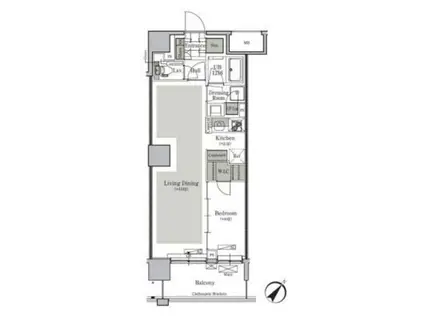 パークキューブ西ヶ原ステージ(1LDK/7階)の間取り写真