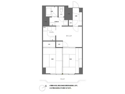 西堀シャルム(2DK/6階)の間取り写真