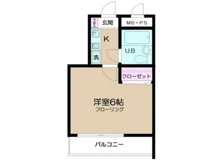 日神パレステージ橋本(1K/4階)の間取り写真