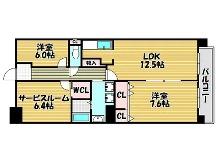 プロスペリテ(3LDK/3階)の間取り写真