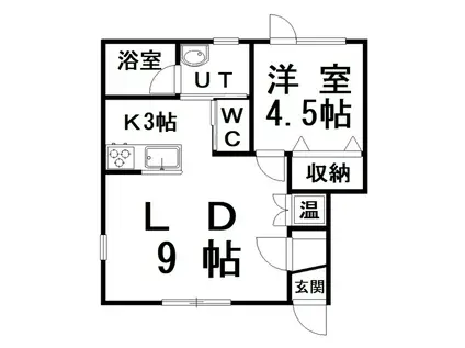 CLARTE SUD(1LDK/1階)の間取り写真