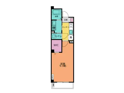 キャンドル(1K/3階)の間取り写真