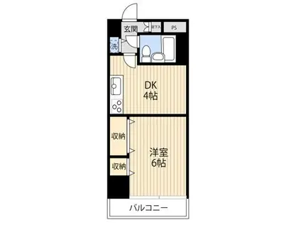 プレム・プラーナ(1DK/8階)の間取り写真