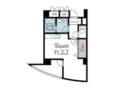 メイプル駅西通(ワンルーム/4階)の間取り写真