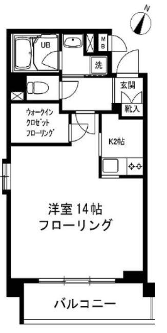 下目黒テラス(1K/1階)の間取り写真