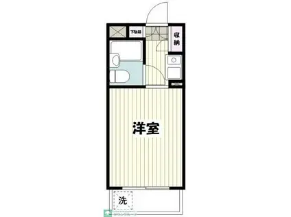 ヴァンハウス白楽(1K/3階)の間取り写真