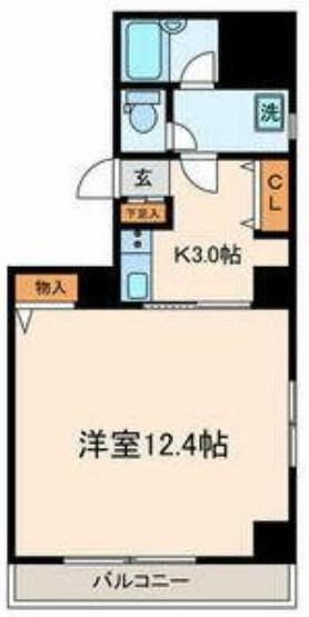 ロジェメント三軒茶屋(1K/3階)の間取り写真