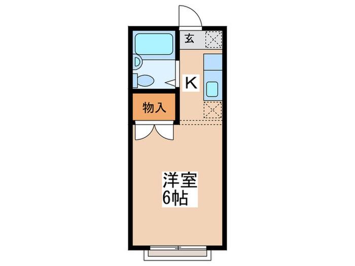サンライフマンション(1K/1階)の間取り写真