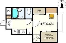 MIRAIE松原(1K/1階)の間取り写真