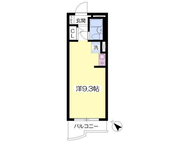 EL.SIDE3(ワンルーム/4階)の間取り写真