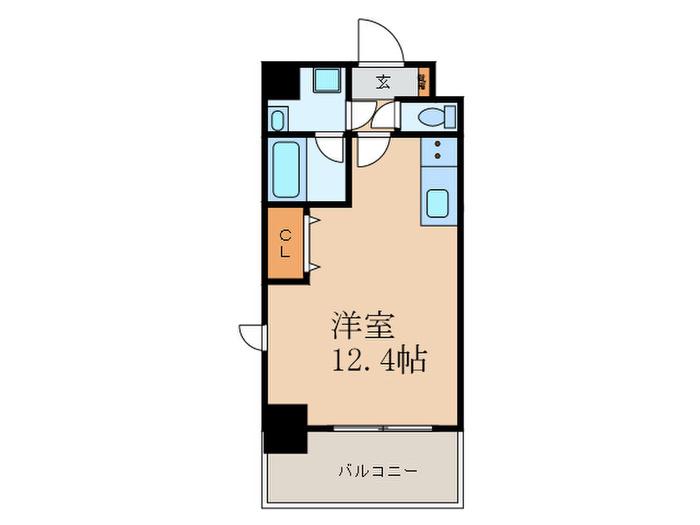 小西マンション(ワンルーム/3階)の間取り写真