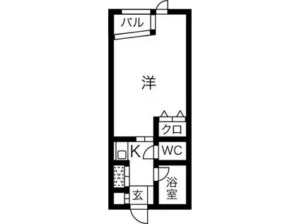 レオプレジオ(1K/5階)の間取り写真