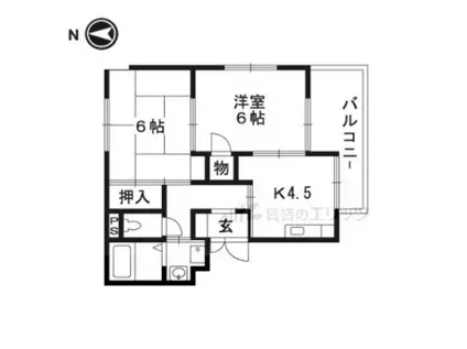 アーバンライフフミ(1LDK/3階)の間取り写真