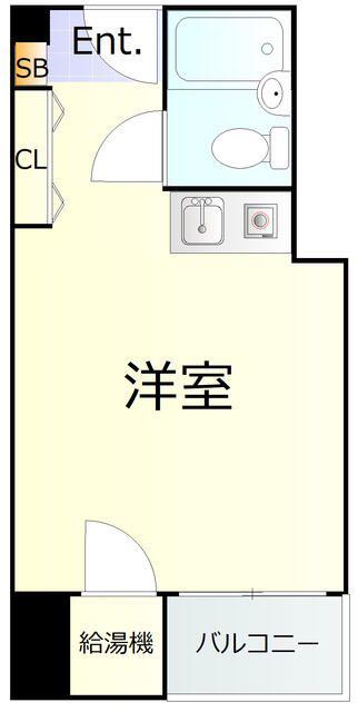 シャルマン文京千駄木(ワンルーム/5階)の間取り写真