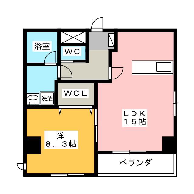 SPRING HOUSE KOYAMACHI(1LDK/5階)の間取り写真