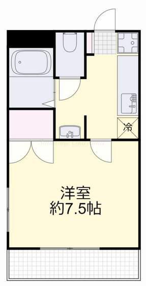 ワンダースメゾン青江(1K/1階)の間取り写真