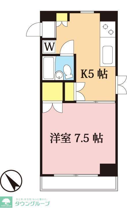 シェスタカメオ(1K/1階)の間取り写真