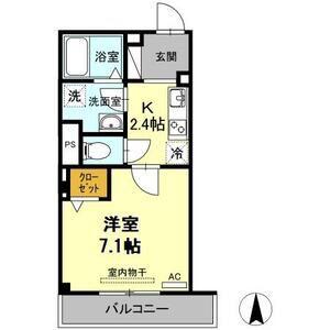 SKYE(1K/3階)の間取り写真