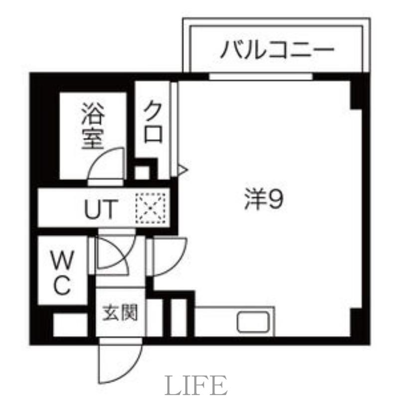 セントポーリア平岸(ワンルーム/4階)の間取り写真