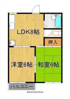 さらハイツ(2LDK/1階)の間取り写真