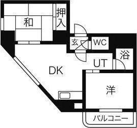 ファンシー西町(2LDK/2階)の間取り写真
