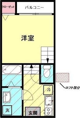 リブレ花京院(ワンルーム/1階)の間取り写真