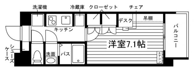 RJRプレシア九大前2(1K/3階)の間取り写真