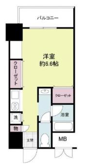 エルセレーノ九条(1K/3階)の間取り写真