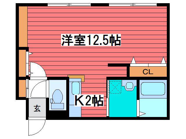 SOLEIL2・6(1K/2階)の間取り写真