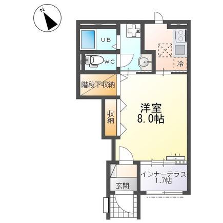 大曽根原町アパート(1K/1階)の間取り写真