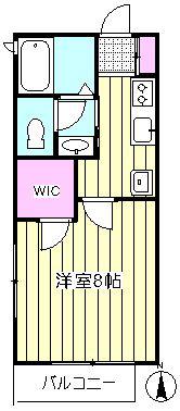 サンリッチ(1K/1階)の間取り写真