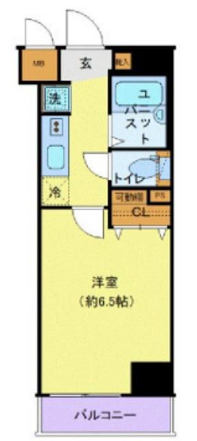 エステムプラザ神楽坂ノース RESIDENCE(1K/4階)の間取り写真