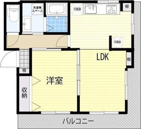 ダンマミダー(1LDK/1階)の間取り写真