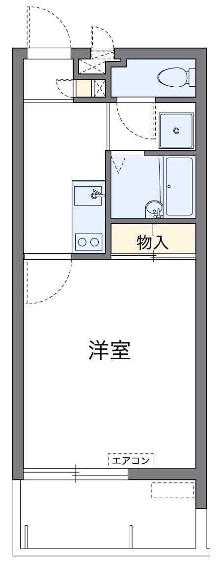 シーサイド花結(1K/3階)の間取り写真