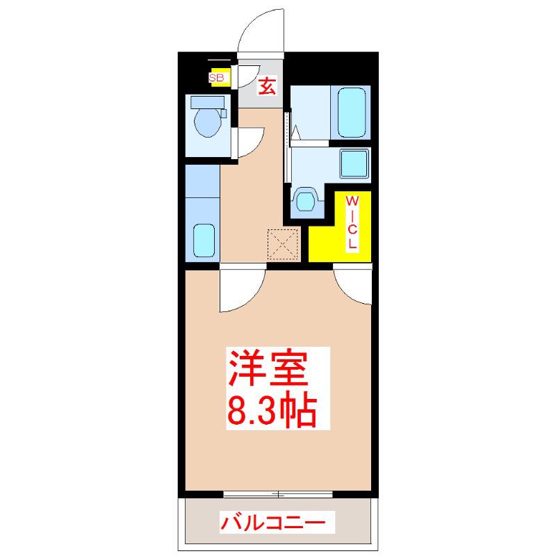 ANCHOR(1K/3階)の間取り写真