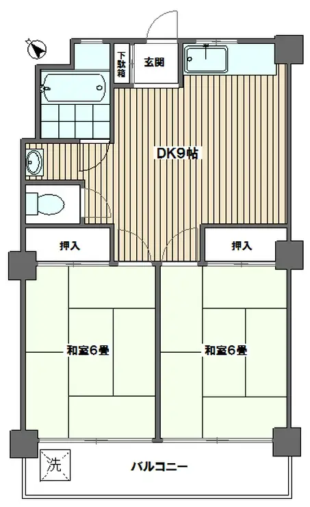 東都小豆沢マンション 5階階 間取り